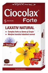 Ciocolax Forte Laxativ natural 20 drajeuri