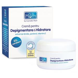 Crema pentru Depigmentare & Hidratare,Me & Mom,  extract de lamaie, pantenol, vitamina E, Cosmetic Plant, 50ml
