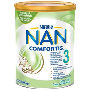 Lapte praf NAN Comfortis 3 (de la 12 luni) 800gr
