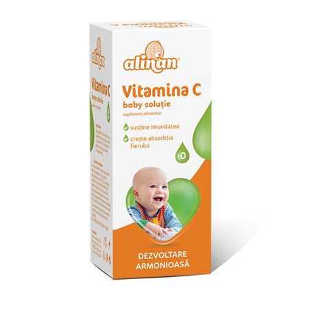 Alinan Baby Vitamina C solutie, 20 ml