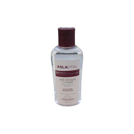 Apa micelara cu argila Aslavital mineralactiv 150 ml