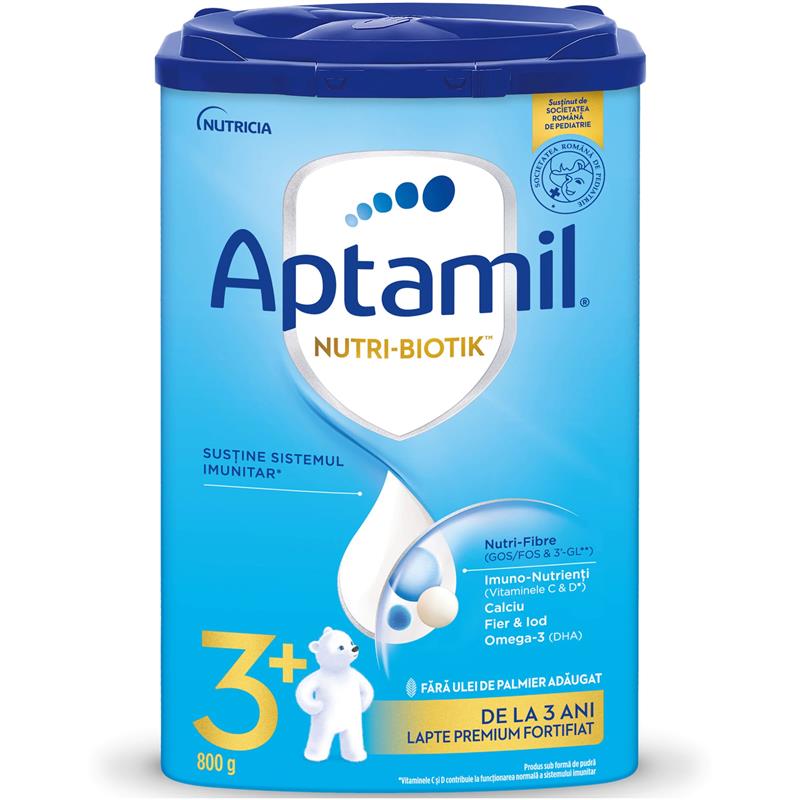 Aptamil 3+, Lapte premium fortifiat, 800g, de la 3 ani
