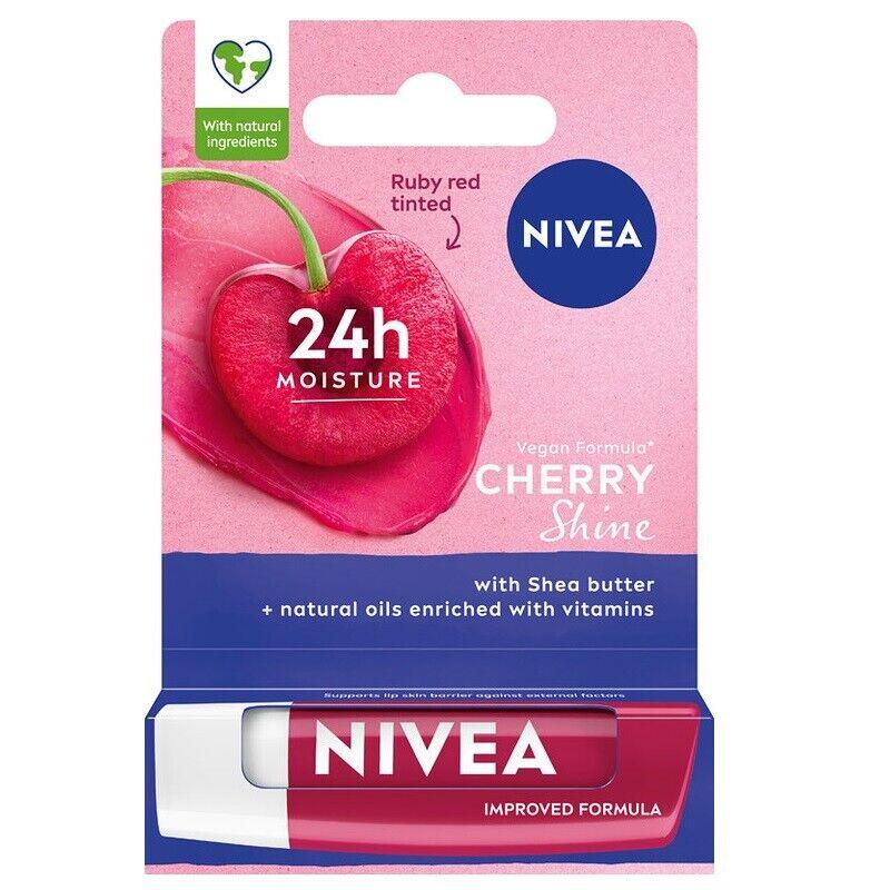 Balsam de buze Cherry Shine, 4.8 g, Nivea