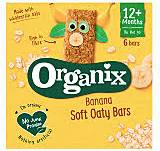 Batoane ecologice din ovaz integral cu banane, Organix, 12 luni+, 138 gr