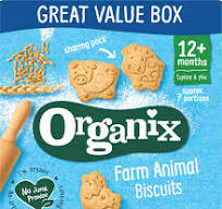 Biscuiti ecologici (BIO) sub forma de animale de ferma,Organix12luni+