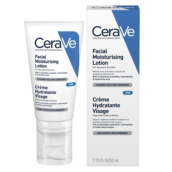 Cerave Crema hidratanta de fata pentru ten normal-uscat, 52 ml