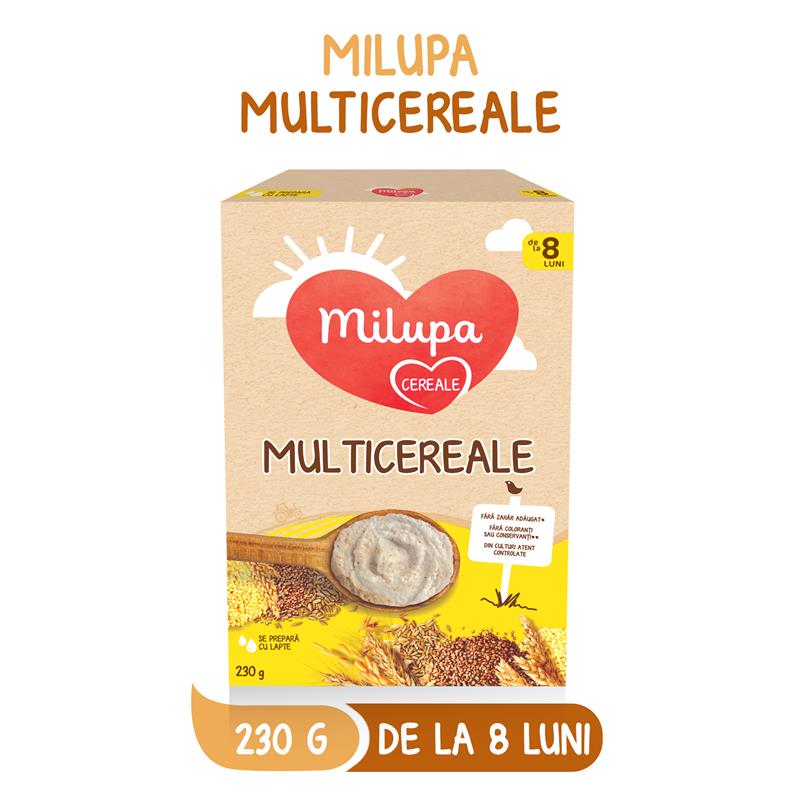 Cereale Milupa Multicereale, 250 g, de la 8 luni