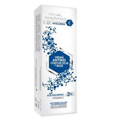 Crema antirid contur ochi si buze Hyaluron C 2% Gerovital