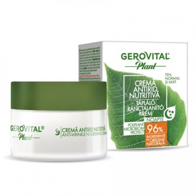 Crema antirid nutritiva pentru noapte, ten normal-mixt,Gerovital plant ,50 ml