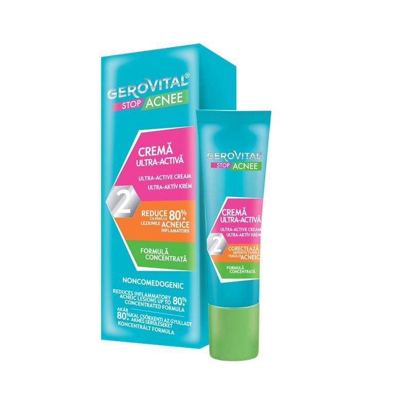 Crema ultra-activa Gerovital stop acnee 15 ml