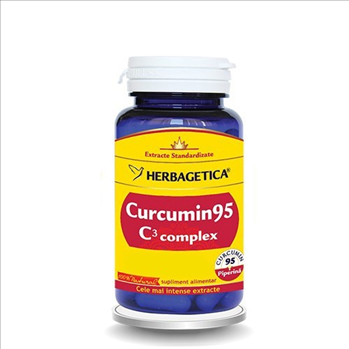 Curcumin 95 C3 complex, Herbagetica, 60 cps