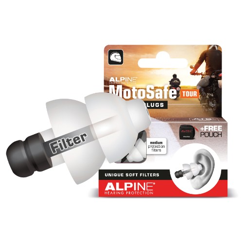 Dopuri de urechi Alpine Motosafe Tour, 2 buc