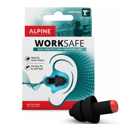 Dopuri de urechi protectie auditiva Alpine WorkSafe, 2buc