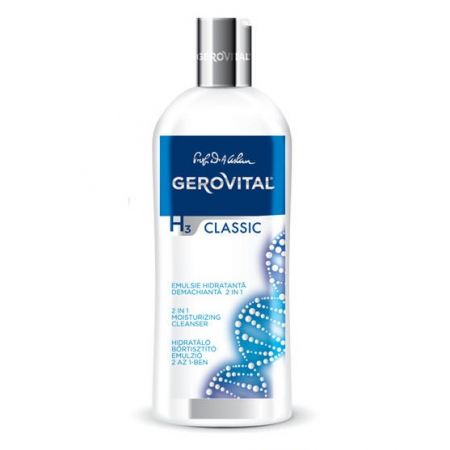 Emulsie hidratanta demachianta 2 in 1 Gerovital 200 ml