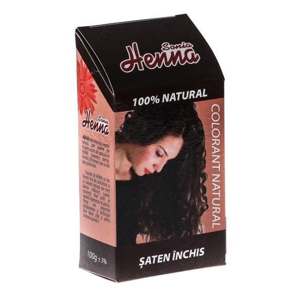 HENNA Sonia Natural-Colorant de par saten inchis 