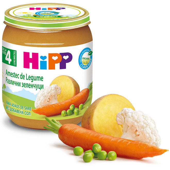 Hipp Amestec de Legume BIO de la 4 luni 125gr