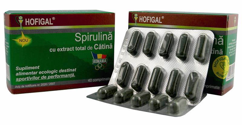 Hofigal - Spirulina  cu extract total de catina