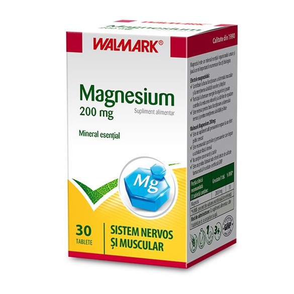 MAGNESIUM 200MG, 30 TABLETE