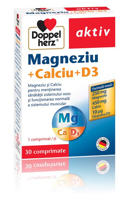 Doppel herz Magnezium+Calciu+D3 30 coprimate