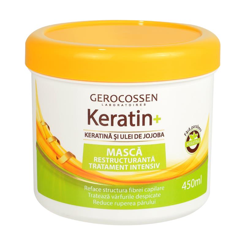 Masca restructuranta tratament intensiv, Keratina si ulei de jojoba, Gerocossen, 450 ml