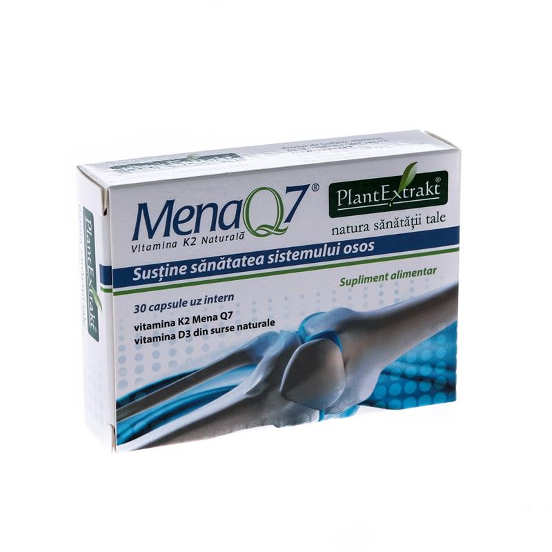MenaQ7 Vitamina K2 naturala, 30 capsule, Plant Extrakt 