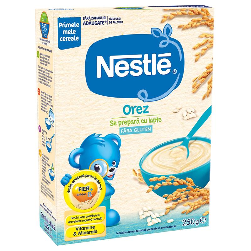 Cereale Nestlé Orez, 250g, Inceperea diversificarii