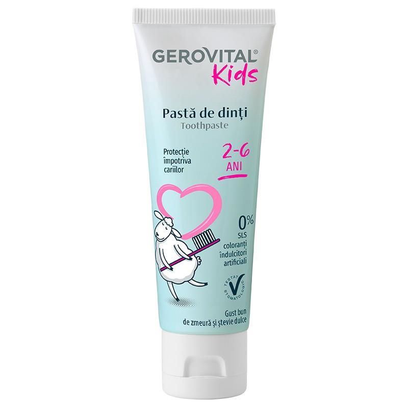 Pasta de dinti 2-6 ani Gerovital kids 50 ml