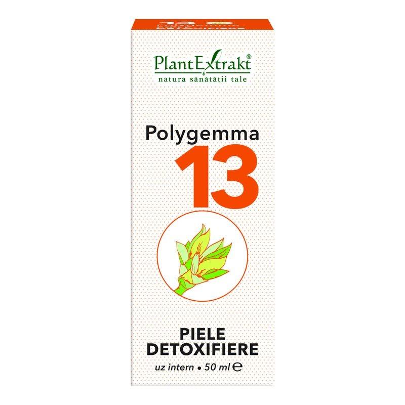 Polygemma 13, Piele Detoxifiere, 50 ml,Plant Extrakt