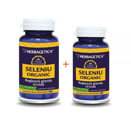 Seleniu organic, 60 capsule+30 capsule gratis, Herbagetica