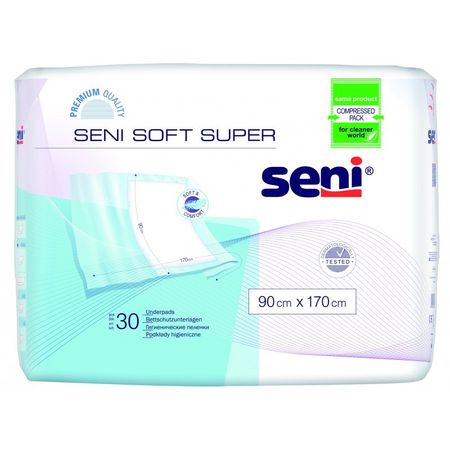 Seni Soft Super Aleze igienice  90 cm x 170 cm 30 buc