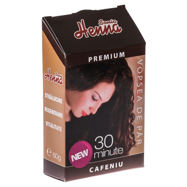 Vopsea Par Henna Sonia Premium Cafeniu, Kian Cosmetics, 60 g